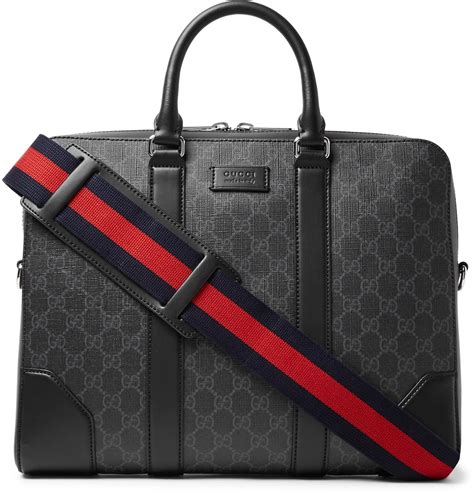 gucci black briefcase|men gucci briefcases and work.